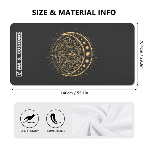 Mr.Shit Mr S Customs - Bath / Beach Towel - All Seeing Eye - Black All Towels 38 $