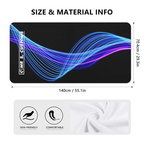 Mr.Shit Mr S Customs - Bath / Beach Towel - Black Pattern All Towels 38 $