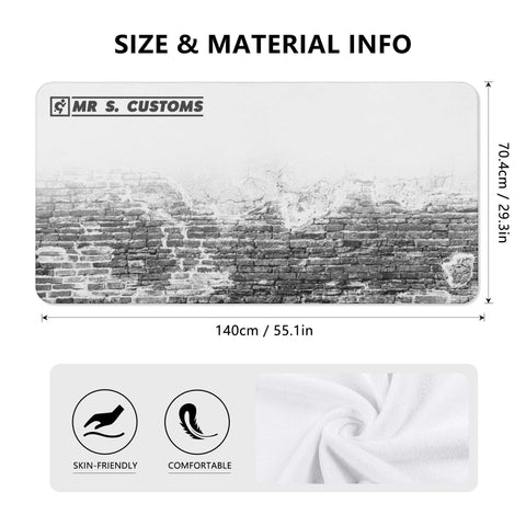Mr.Shit Mr S Customs - Bath / Beach Towel - Brick Wall All Towels 38 $