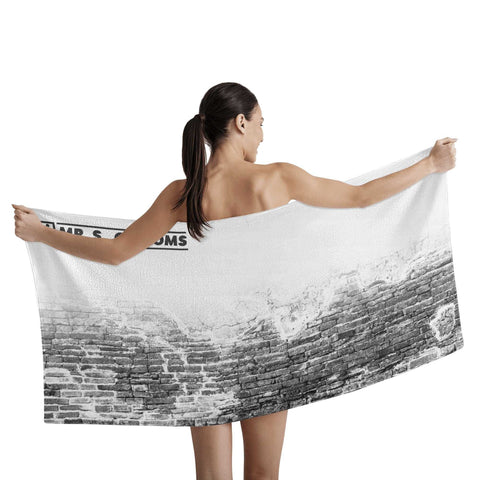 Mr.Shit Mr S Customs - Bath / Beach Towel - Brick Wall All Towels 38 $