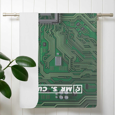 Mr.Shit Mr S Customs - Bath / Beach Towel - Computer Circuit All Towels 38 $