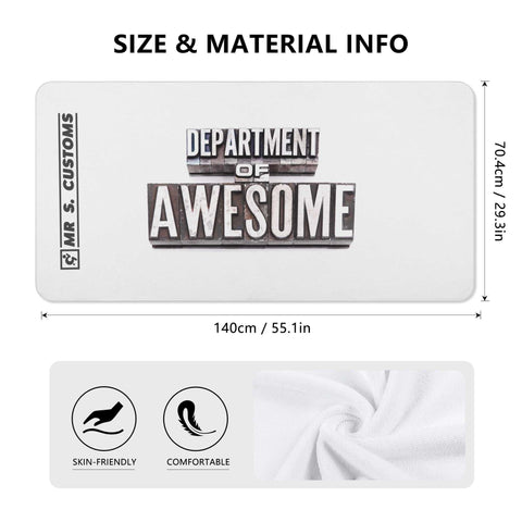 Mr.Shit Mr S Customs - Bath / Beach Towel - Dep of Awesome All Towels 38 $