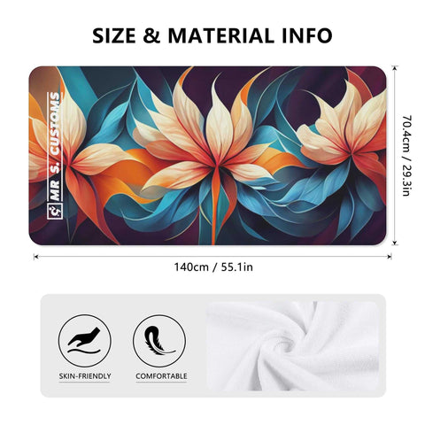 Mr.Shit Mr S Customs - Bath / Beach Towel - Flowers 2 All Towels 38 $