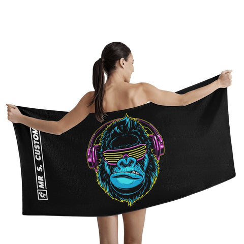 Mr.Shit Mr S Customs - Bath / Beach Towel - Gorilla All Towels 38 $