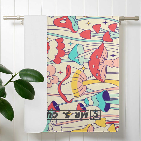 Mr.Shit Mr S Customs - Bath / Beach Towel - Mushrooms 2 All Towels 38 $