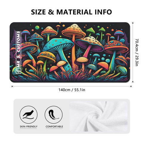 Mr.Shit Mr S Customs - Bath / Beach Towel - Mushrooms All Towels 38 $