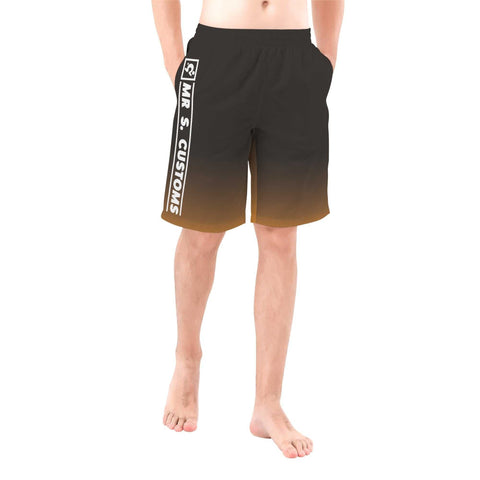 Mr.Shit Mr S Customs - Mens Shorts - Orange Mr S - Men's Shorts 38 $