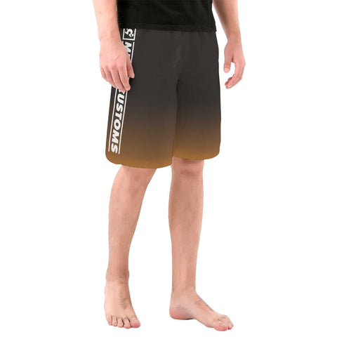 Mr.Shit Mr S Customs - Mens Shorts - Orange Mr S - Men's Shorts 38 $
