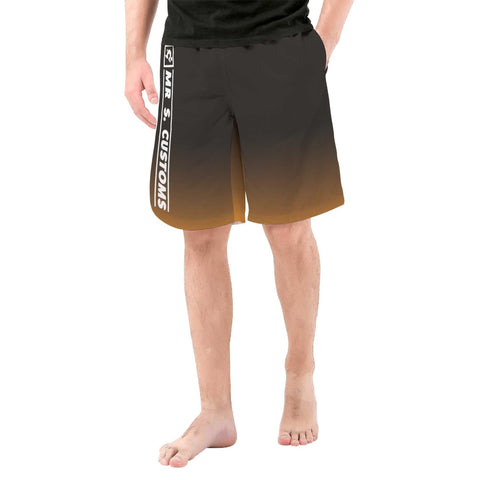 Mr.Shit Mr S Customs - Mens Shorts - Orange Mr S - Men's Shorts 38 $