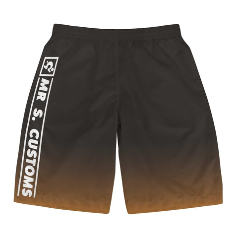 Mr.Shit Mr S Customs - Mens Shorts - Orange Mr S - Men's Shorts 38 $