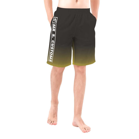 Mr.Shit Mr S Customs - Mens Shorts - Yellow Mr S - Men's Shorts 38 $