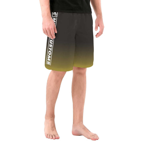 Mr.Shit Mr S Customs - Mens Shorts - Yellow Mr S - Men's Shorts 38 $