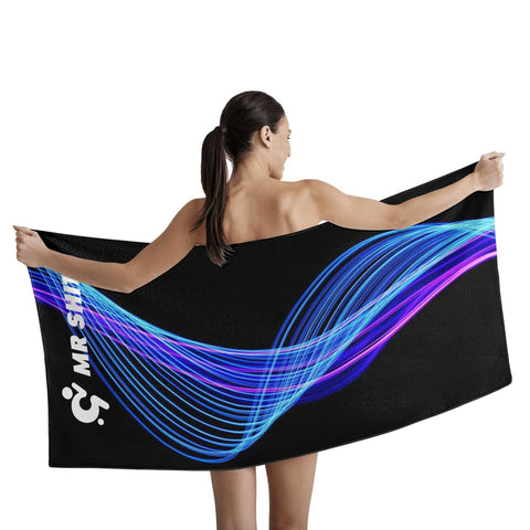 Mr.Shit Mr Shit - Bath / Beach Towel - Black Pattern All Towels 38 $