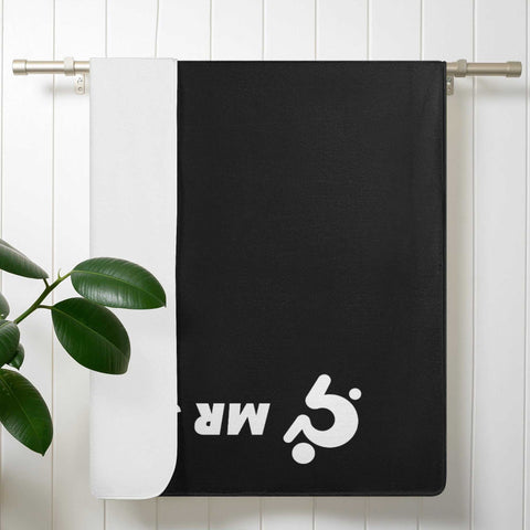 Mr.Shit Mr Shit - Bath / Beach Towel - Black Retro Pattern All Towels 38 $