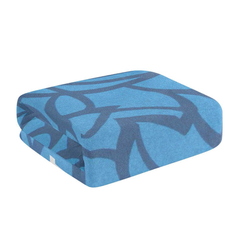 Mr.Shit Mr Shit - Bath / Beach Towel - Blue Floral All Towels 38 $