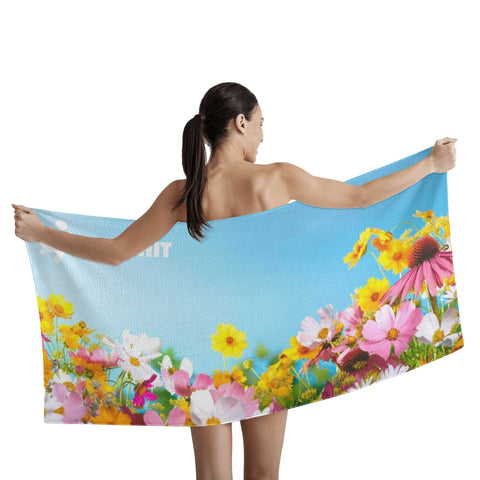 Mr.Shit Mr Shit - Bath / Beach Towel - Flowers All Towels 38 $