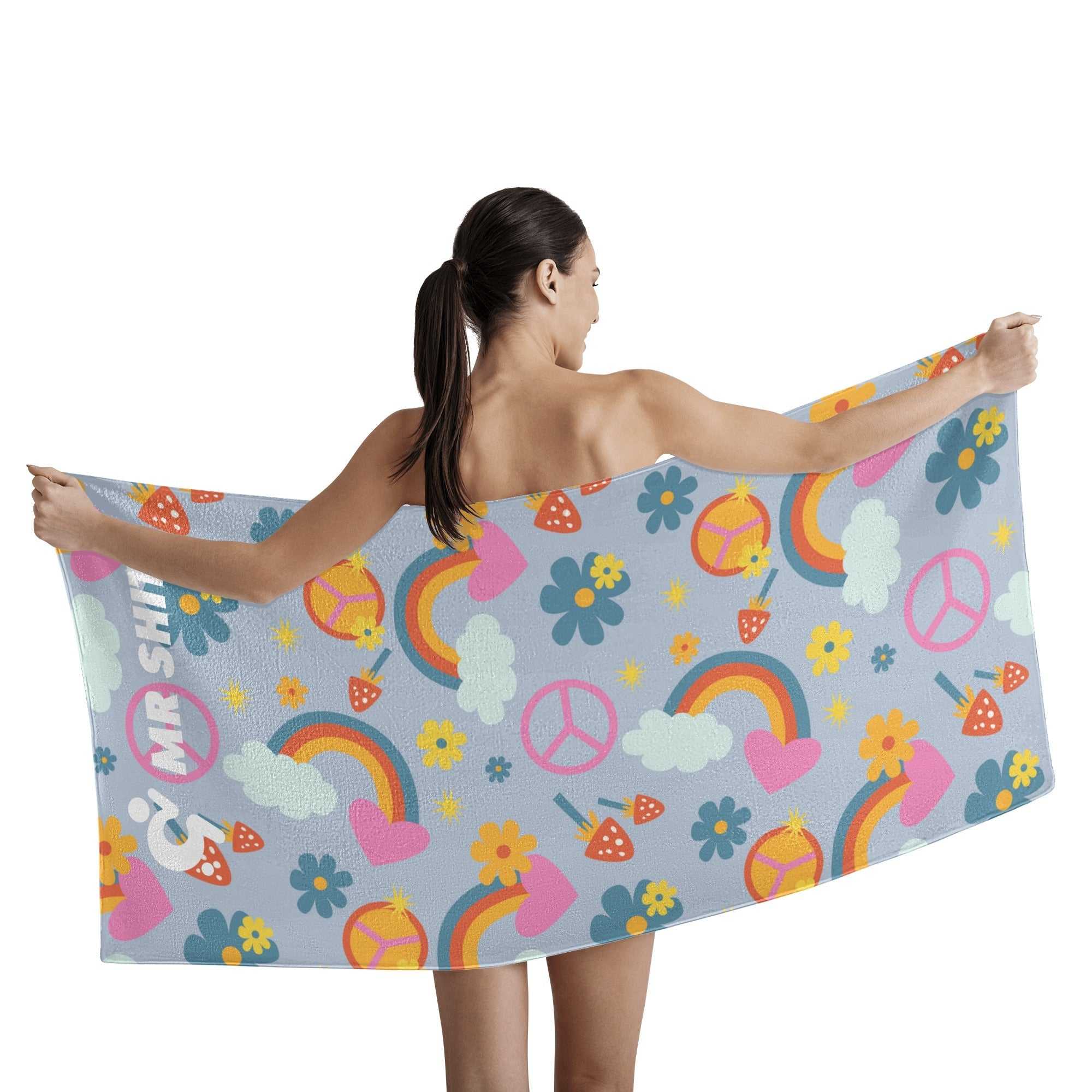 MrCB Hot Tub Happy Hour Beach Towel