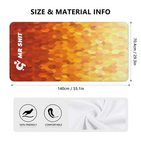 Mr.Shit Mr Shit - Bath / Beach Towel - Orange Pattern All Towels 38 $