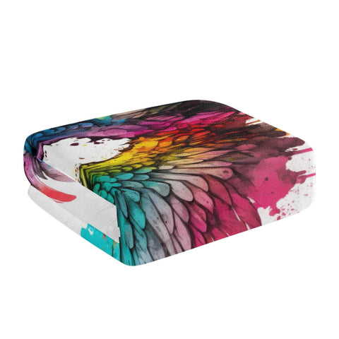 Mr.Shit Mr Shit - Bath / Beach Towel - Rainbow Angel Wings All Towels 38 $