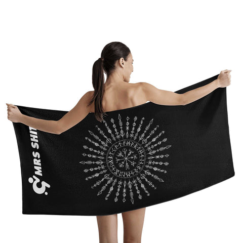 Mr.Shit Mrs Shit - Bath / Beach Towel - Compass 3 All Towels 38 $