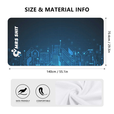 Mr.Shit Mrs Shit - Bath / Beach Towel - Computer Circuit All Towels 38 $