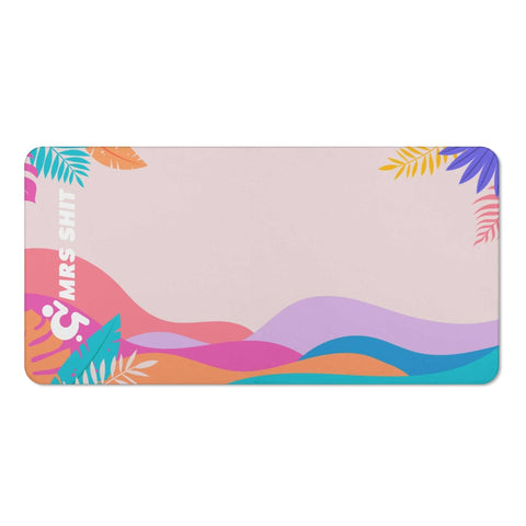 Mr.Shit Mrs Shit - Bath / Beach Towel - Floral Pink All Towels 38 $