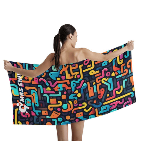 Mr.Shit Mrs Shit - Bath / Beach Towel - Funky Pattern All Towels 38 $