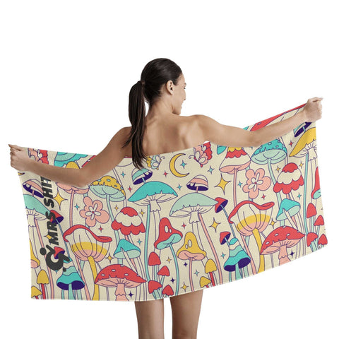 Mr.Shit Mrs Shit - Bath / Beach Towel - Mushrooms 2 All Towels 38 $