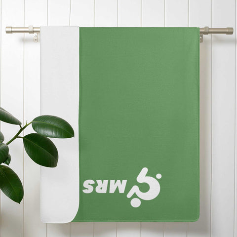 Mr.Shit Mrs Shit - Bath / Beach Towel - Pastel Green All Towels 38 $