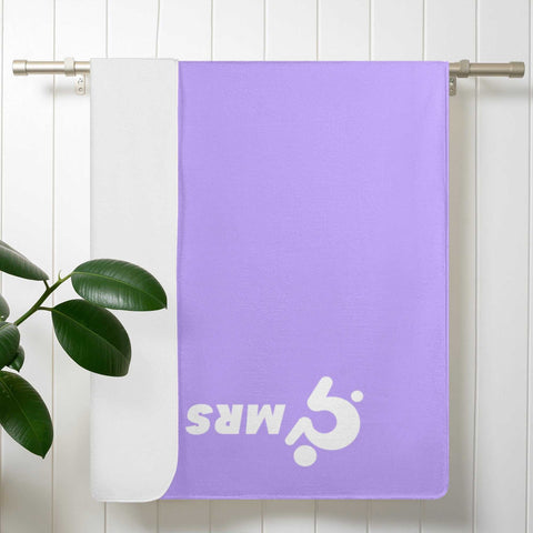 Mr.Shit Mrs Shit - Bath / Beach Towel - Pastel Purple 2 All Towels 38 $