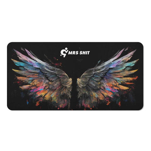 Mr.Shit Mrs Shit - Bath / Beach Towel - Rainbow Angel Wings All Towels 38 $