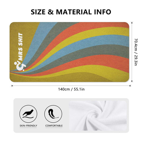 Mr.Shit Mrs Shit - Bath / Beach Towel - Retro All Towels 38 $