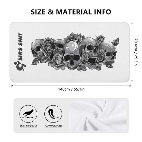 Mr.Shit Mrs Shit - Bath / Beach Towel - Skulls and Roses All Towels 38 $