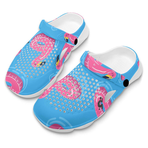 Mr.Shit Womens Clogs - Flamingo Floaty Shoes & Footwear 41 $