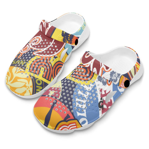 Mr.Shit Womens Clogs - Summer Pattern 1 Shoes & Footwear 41 $