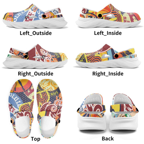 Mr.Shit Womens Clogs - Summer Pattern 1 Shoes & Footwear 41 $