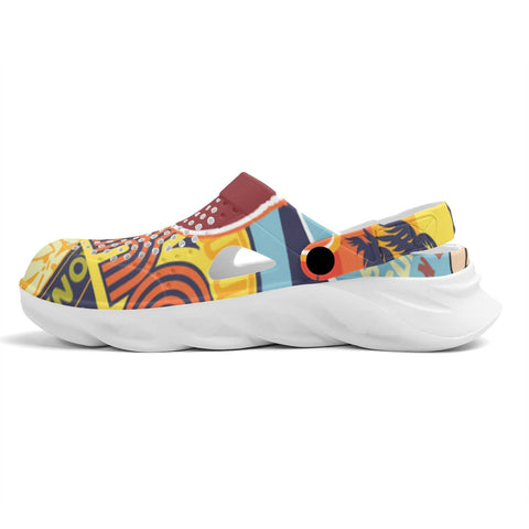 Mr.Shit Womens Clogs - Summer Pattern 1 Shoes & Footwear 41 $