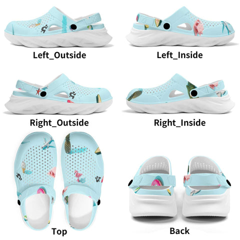 Mr.Shit Womens Clogs - Tropical Shoes & Footwear 41 $