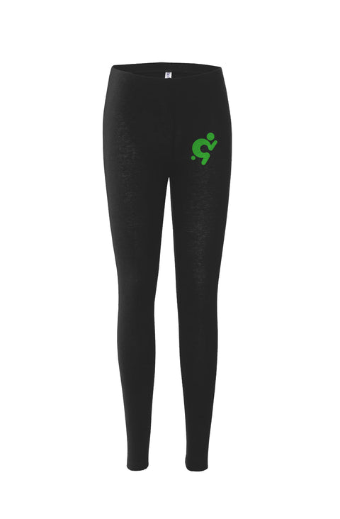 Mr.Shit Womens Leggings - Green Logo Activewear 52 $