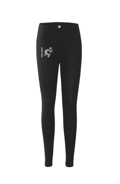 Mr.Shit Womens Leggings - Grey Logo Activewear 52 $