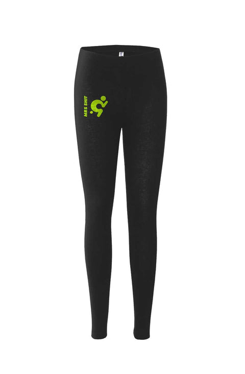 Mr.Shit Womens Leggings - Lime Logo Activewear 52 $