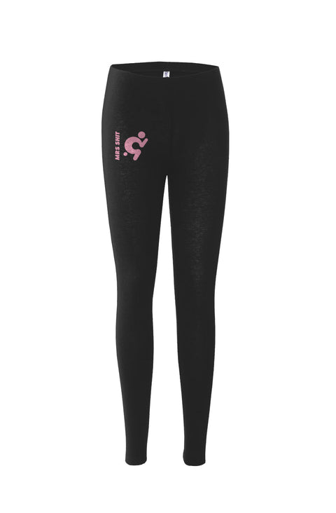 Mr.Shit Womens Leggings - Pink Logo Activewear 52 $
