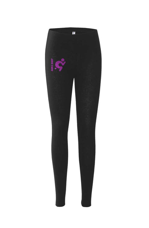 Mr.Shit Womens Leggings - Purple Logo Activewear 52 $