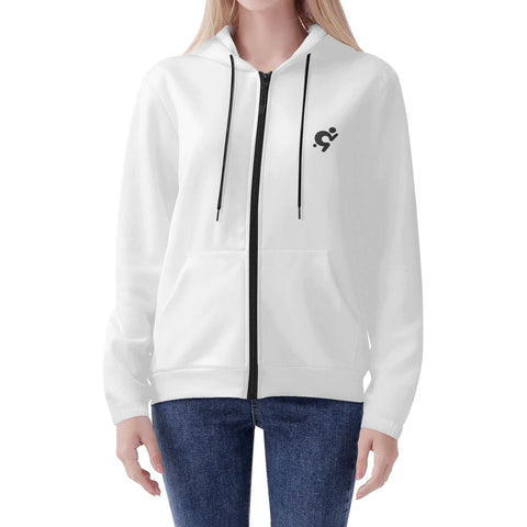 Mr.Shit Women's Lightweight Zipper Jumper Sweatshirt Hoodie - Logo on the lower Back Women's Hoodies 54 $