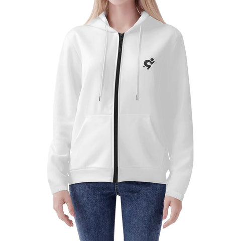 Mr.Shit Women's Lightweight Zipper Jumper Sweatshirt Hoodie - Logo on the lower Back Women's Hoodies 54 $