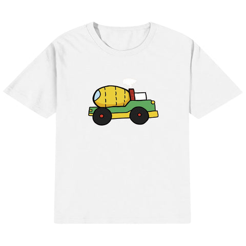Mr.Shit Kids Cotton T-Shirt - Cement Truck 22 $