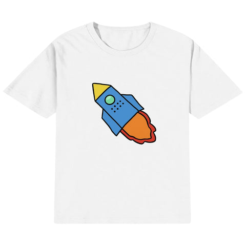 Mr.Shit Kids Cotton T-Shirt - Rocket 22 $