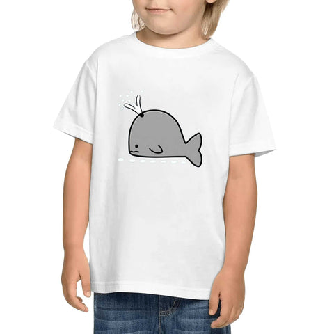 Mr.Shit Kids Cotton T-Shirt - Whale 22 $