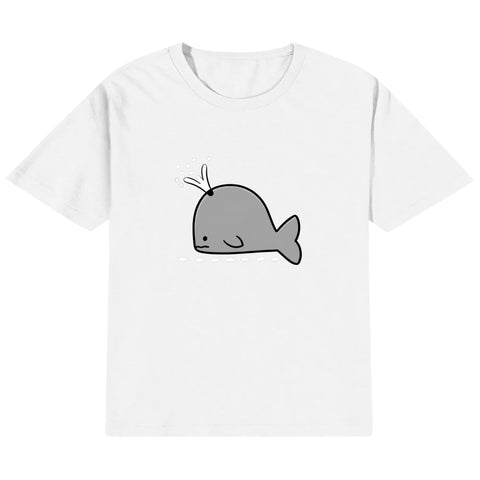 Mr.Shit Kids Cotton T-Shirt - Whale 22 $