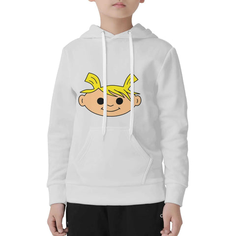 Mr.Shit Kids Velvet Lined Hoodie Light Grey - Lemon Head 30 $